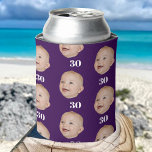 Personalize Face 20th 30th 40th 50th Birthday Crew<br><div class="desc">Personalize Face 20th 30th 40th 50th Birthday Crew Can Cooler</div>