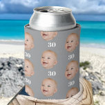 Personalize Face 20th 30th 40th 50th Birthday Crew<br><div class="desc">Personalize Face 20th 30th 40th 50th Birthday Crew Can Cooler</div>