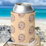 Personalize Face 20th 30th 40th 50th Birthday Crew Can Cooler<br><div class="desc">Personalize Face 20th 30th 40th 50th Birthday Crew Can Cooler</div>