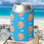 Personalize Face 20th 30th 40th 50th Birthday Crew Can Cooler<br><div class="desc">Personalize Face 20th 30th 40th 50th Birthday Crew Can Cooler</div>