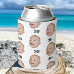 Personalize Face 20th 30th 40th 50th Birthday Crew Can Cooler<br><div class="desc">Personalize Face 20th 30th 40th 50th Birthday Crew Can Cooler</div>