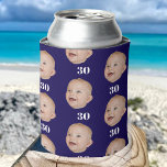 Personalize Face 20th 30th 40th 50th Birthday Crew Can Cooler<br><div class="desc">Personalize Face 20th 30th 40th 50th Birthday Crew Can Cooler</div>