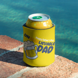 Personalize Father's Day   Unbeerlievable Dad Can Cooler