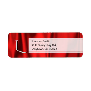 Personalize: Faux Red Satin Fabric Texture