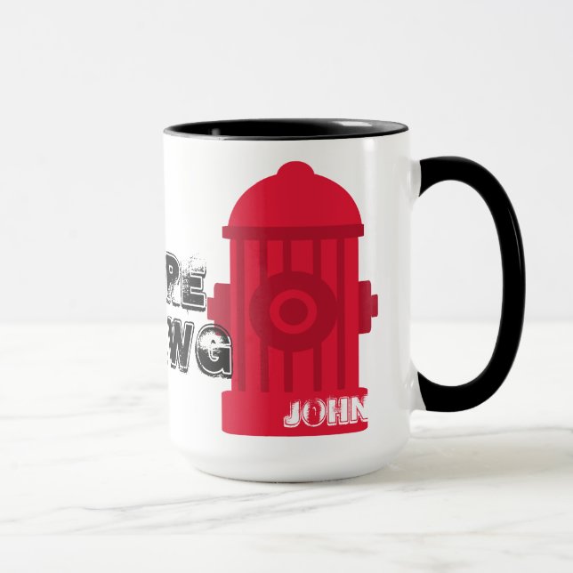 Personalize Fire Dawg Ringer Mug (Right)