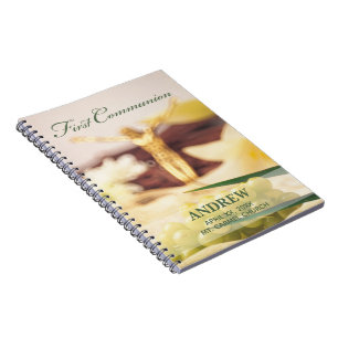Personalize, First Communion Congratulations Notebook