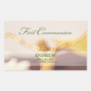 Personalize, First Communion Congratulations Sticker