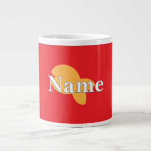 Personalize Fish Red Large Coffee Mug