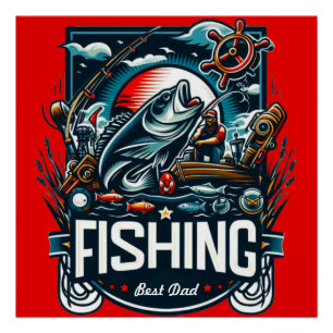 Personalize fishing poster