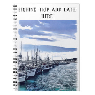 Personalize Fishing Trip Spiral Photo Notebook