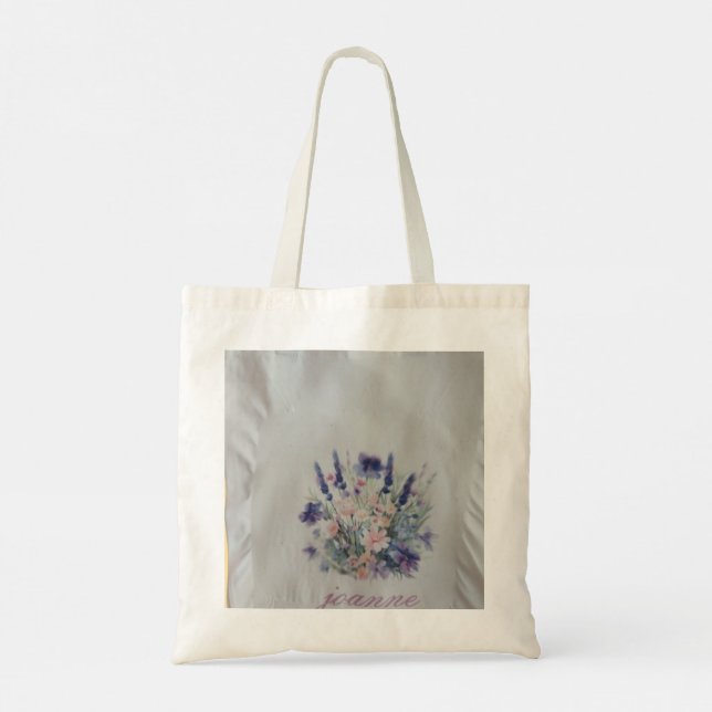 personalize floral tote (Back)