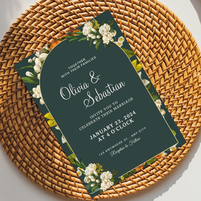 Personalize Floral wedding Invitation (Creator Uploaded)