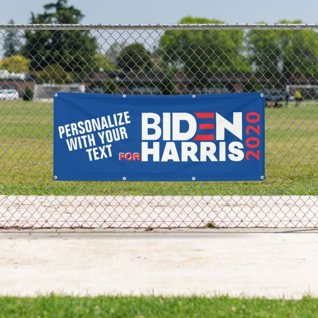 Personalize For Biden/Harris 2020 Vinyl (sign) Banner (Insitu)