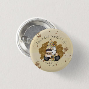 Personalize for Coffee Lover Dad Vintage 1 Inch Round Button