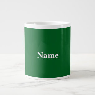 Personalize Forest Green  Large Coffee Mug
