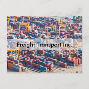 Personalize Freight Transport Invitation Postcard