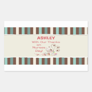 Personalize, From Group, Happy Nurses Day, Bird Sticker