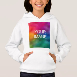 Personalize Front Design White Template Kids Girls