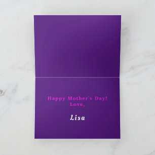 Personalize Funny Mother's Day Card, Favourite Chi Thank You Card