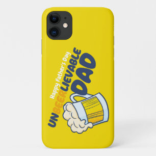 Personalize Funny Unbeerlievable Dad iPhone 11 Case