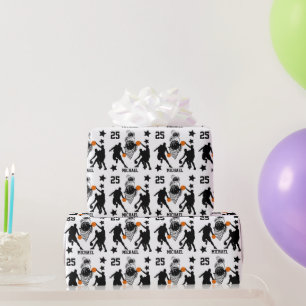Personalize Game On Basketball Player Wrapping Paper