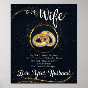 Personalize Gift For Wife From Husband Lovely Poster