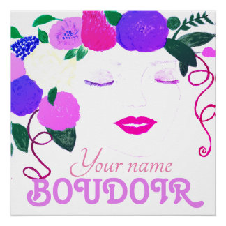 Personalize Girl's Room Glossy Poster