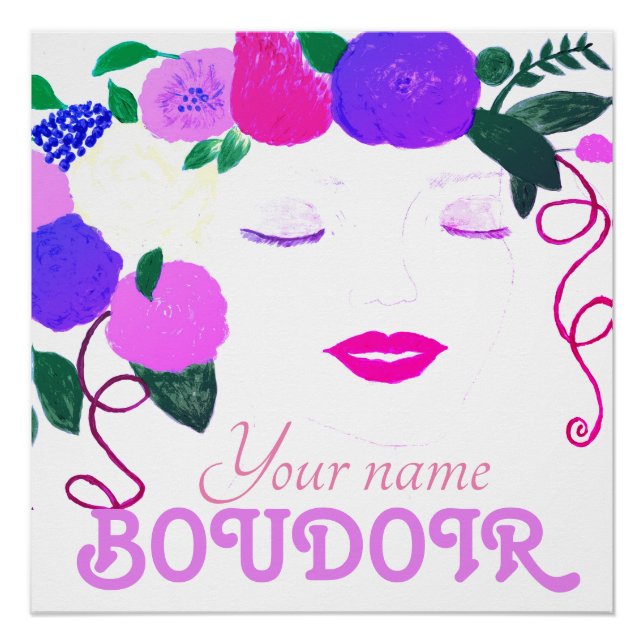 Personalize Girl's Room Glossy Poster (Front)