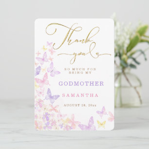 Personalize Godmother thank you card