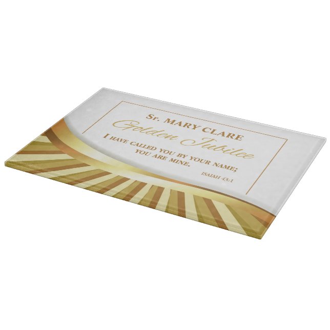 Personalize, Golden Jubilee of Religious Life Cutting Board (Corner)