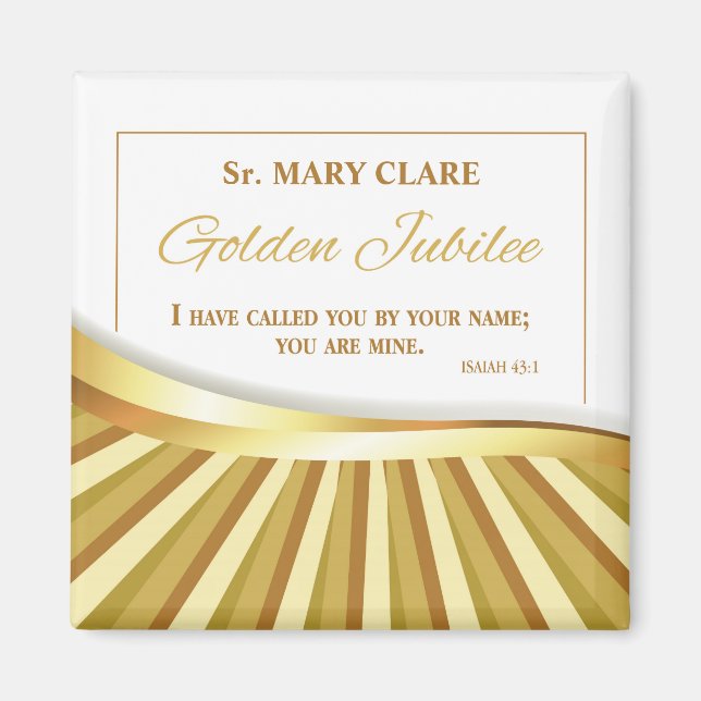 Personalize, Golden Jubilee of Religious Life Magnet (Front)
