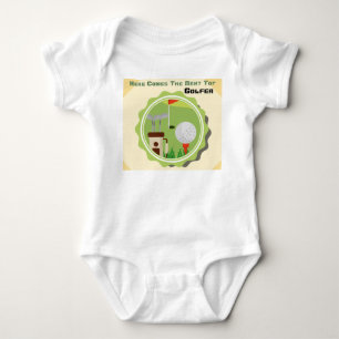 Personalize Golf Theme Aspiring Golfer Baby Bodysuit