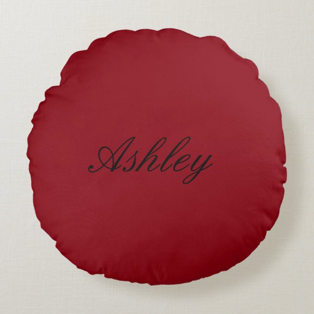 Personalize Grade A Cotton Throw Pillow HAMbyWG (Front)