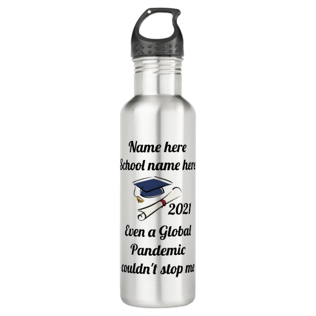 "Personalize Graduation 2021 710 Ml Water Bottle (Front)