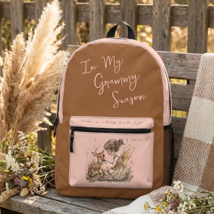 Personalize Grandmother Name Woodland Diaper Bag