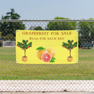 Personalize Grapefruit For Sale Fruit Stand Banner