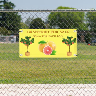 Personalize Grapefruit For Sale Fruit Stand Banner