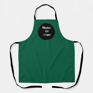 Personalize Green Logo Apron