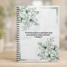 Personalize Green Vintage Botanical & Bible Verse
