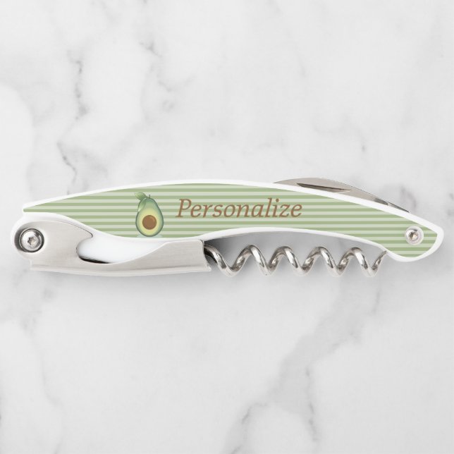 Personalize Guacamole Design Corkscrew (Front)