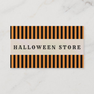 Personalize Halloween Store Pumpkin Patch Business Card