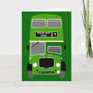 Personalize Hampshire & Dorset Double Decker Bus Card