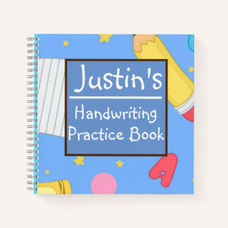 Personalize Handwriting Practice Line Notebook