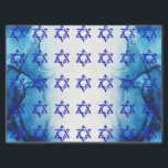 Personalize HANUKKAH HEBREW STARS Tissue Paper<br><div class="desc">HAPPY HANUKKAH Holiday style Tissue Paper with Jewish symbol - Magen David. PERSONALIZED CUSTOM Gift Bag! Holiday Gift Tissue Paper perfect to festive during the season. . Unique Hanukkah Tissue Paper for Gift Bag and packing your unique gifts! Could be personalized with your text, your favourite picture or memory. Put...</div>