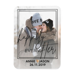 Personalize   Happily Ever After   keepsake Magnet