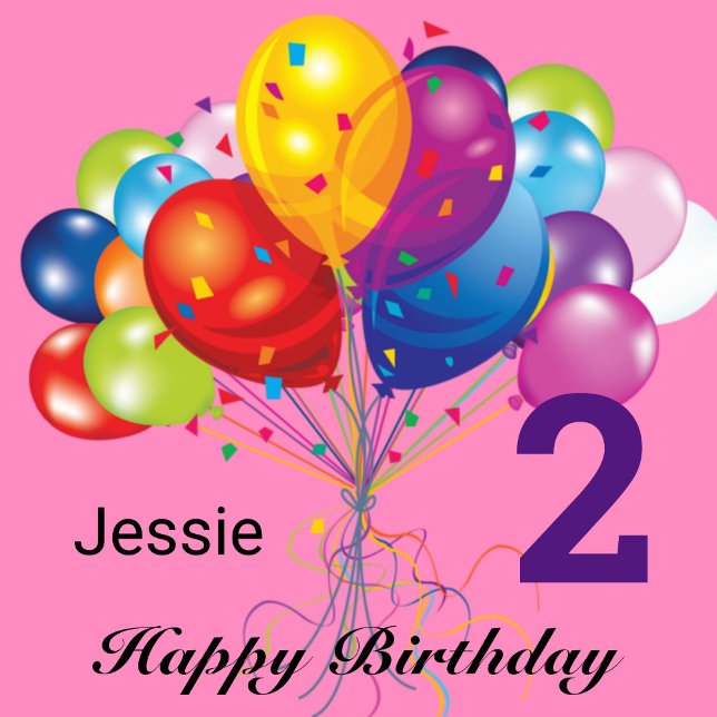 Personalize Happy Birthday Child's Name & Age Wrapping Paper (Creator Uploaded)