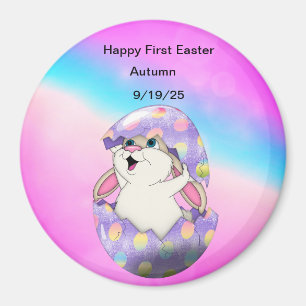 Personalize Happy Easter magnet