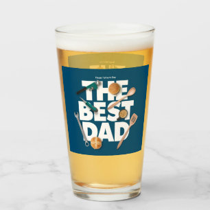 Personalize Happy Father's Day   The Best Dad-Dark Glass