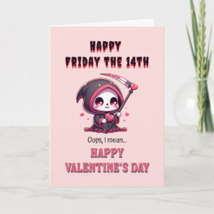 Personalize Happy Friday the 14th Valentine's Day Card