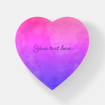 Personalize Heart Paperweight